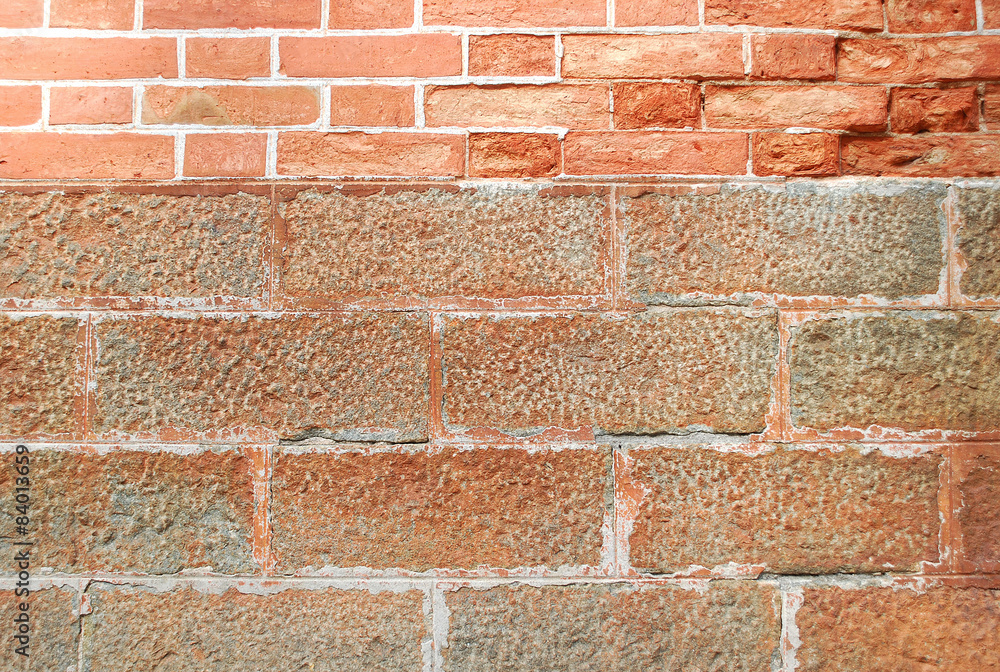 Naklejka premium vintage wallbrick