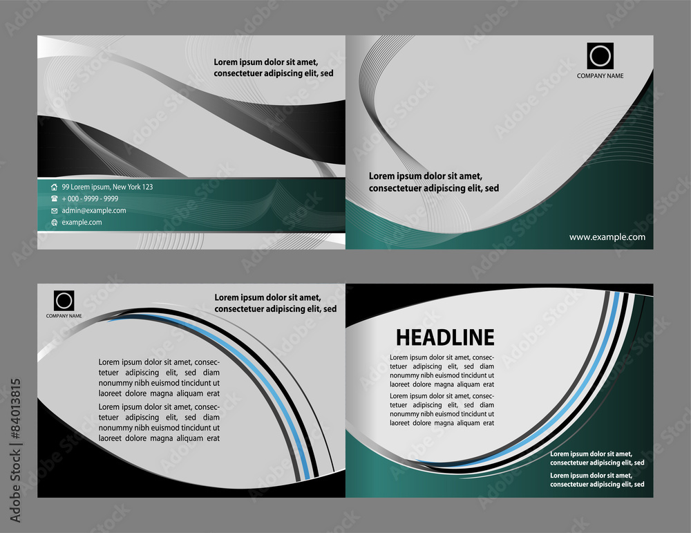 Abstract design vector template layout for magazine
