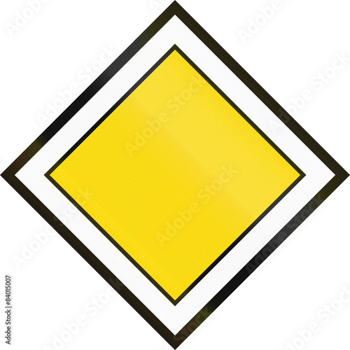 Free Download Road sign 211in Finland - Priority road - GFXLoad