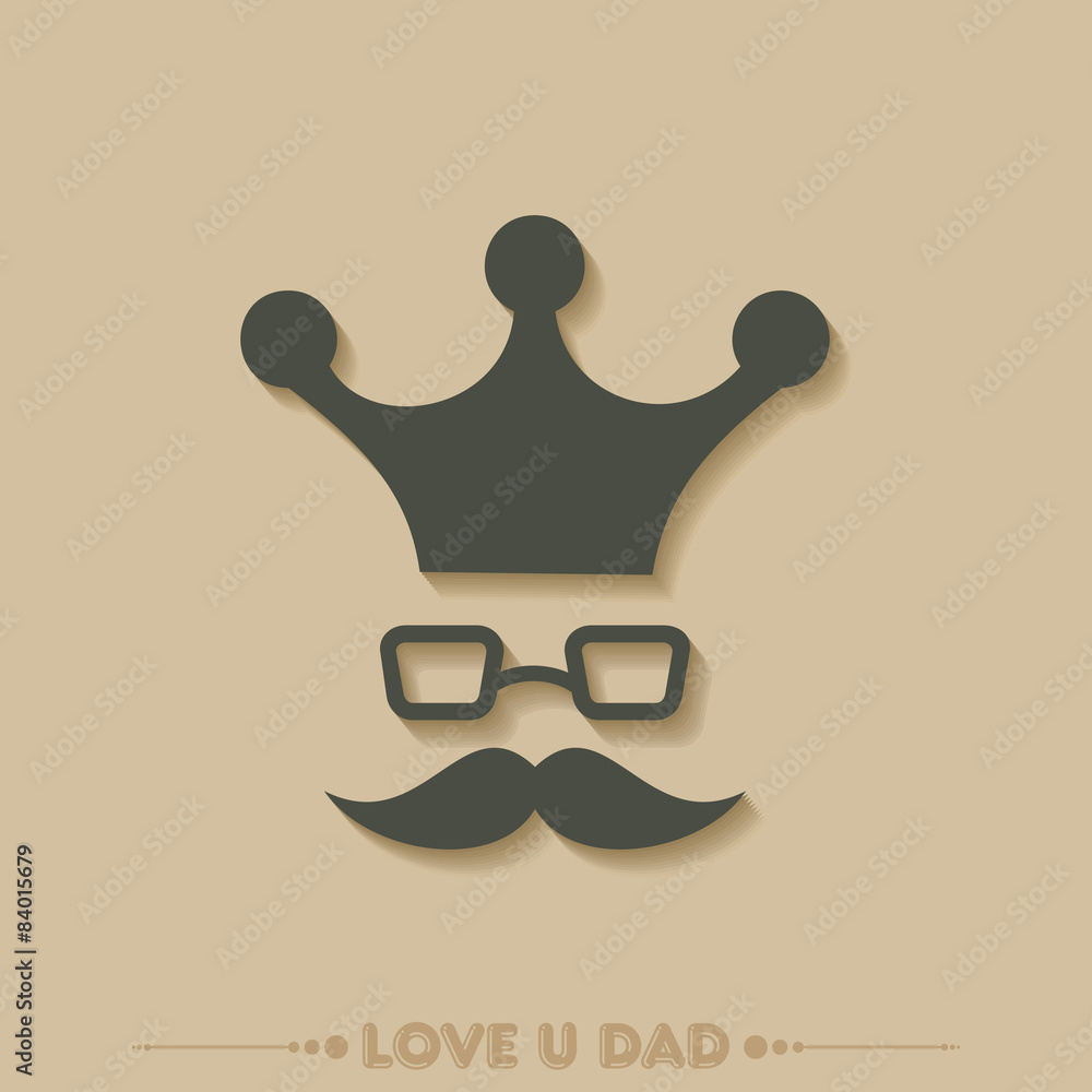 Stylish Happy Father's Day Greeting stock vector Stylish Happy Father's Day Greeting stock vector