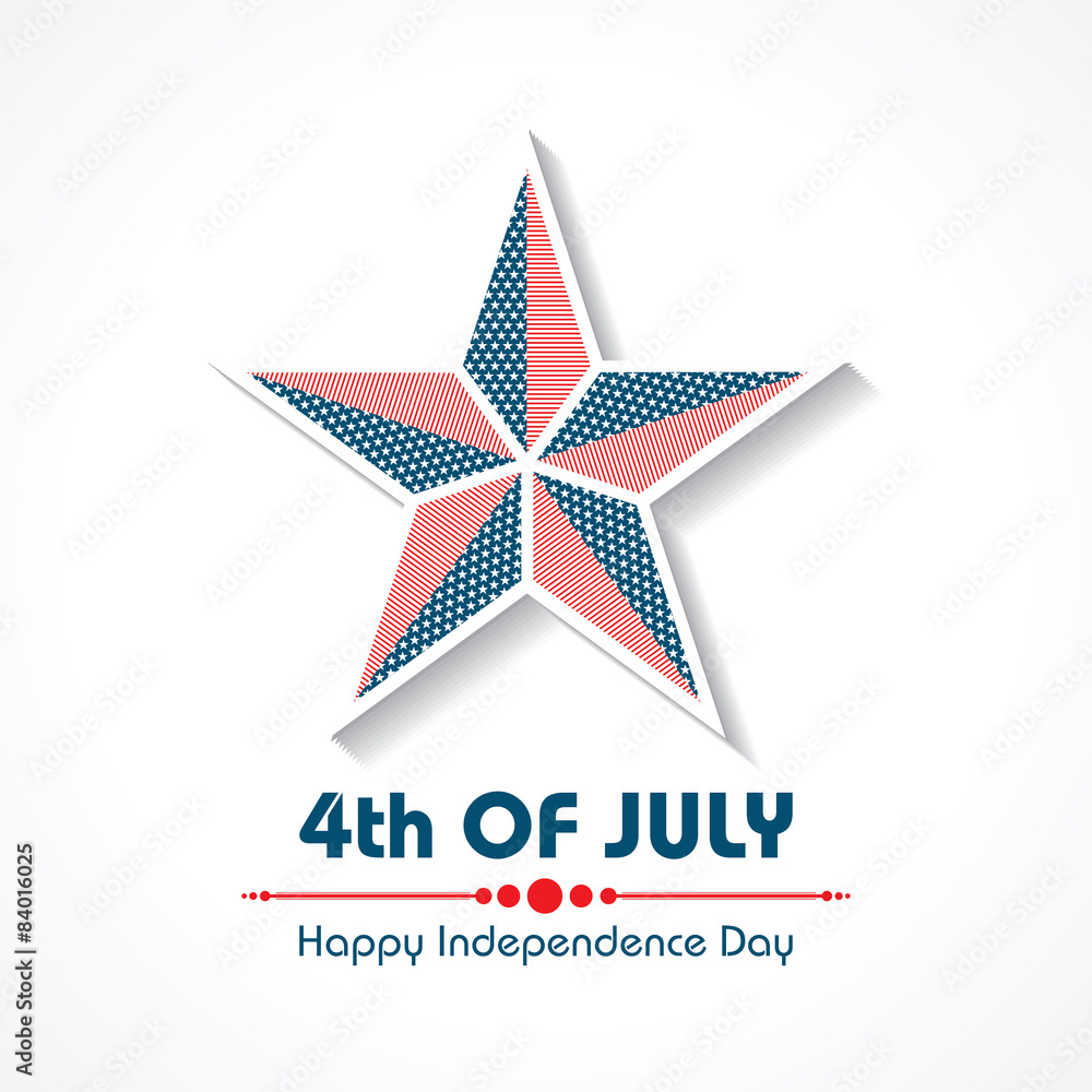 Stylish American Independence Day greeting stock vector Stylish American Independence Day greeting stock vector