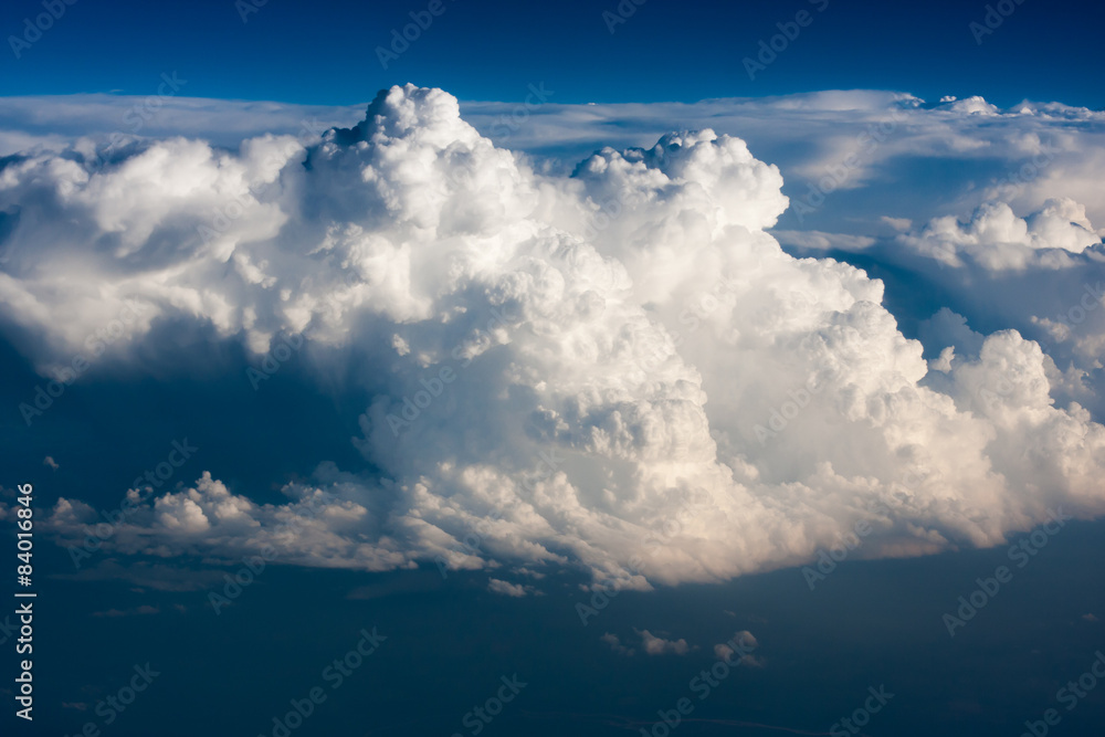 Cumulus Clouds from an Airplane
