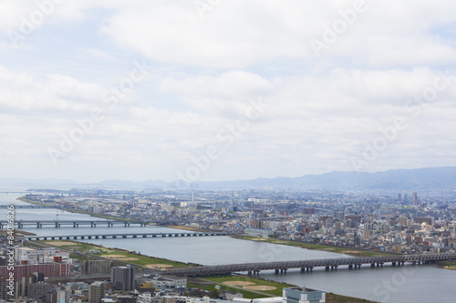 view of Osaka city