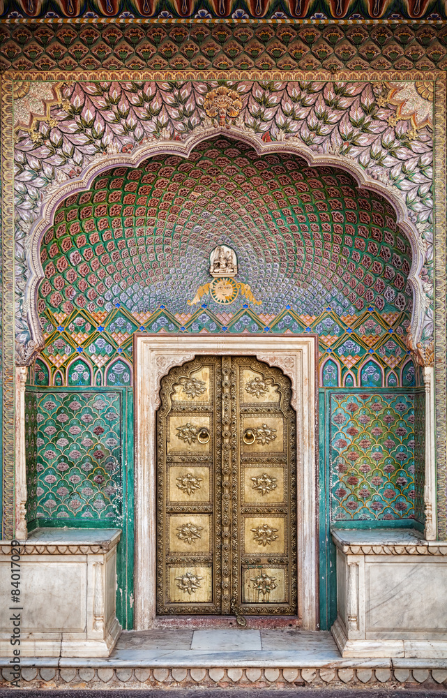 Rose gate door in Jaipur