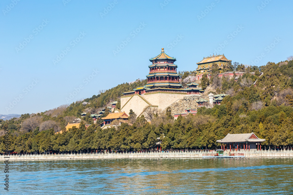 Beijing Summer Palace landscape, the ancient imperial gardens in China
