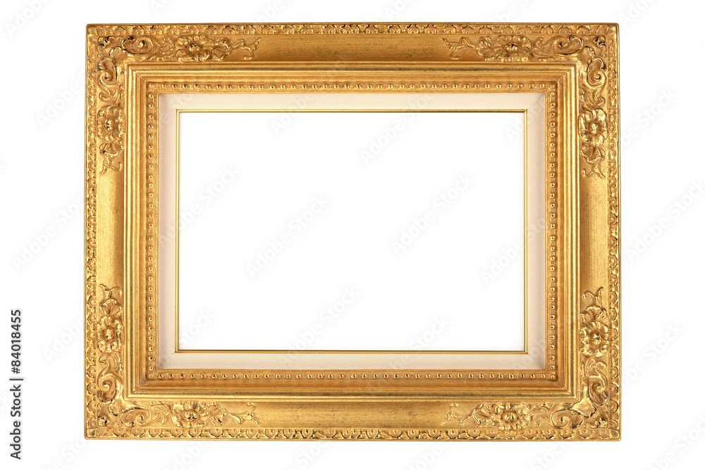 Fototapeta premium vintage frame isolated on white background