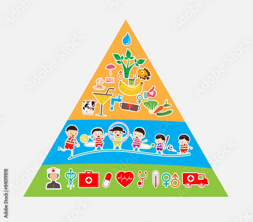 Sport banners set with health care and healthy