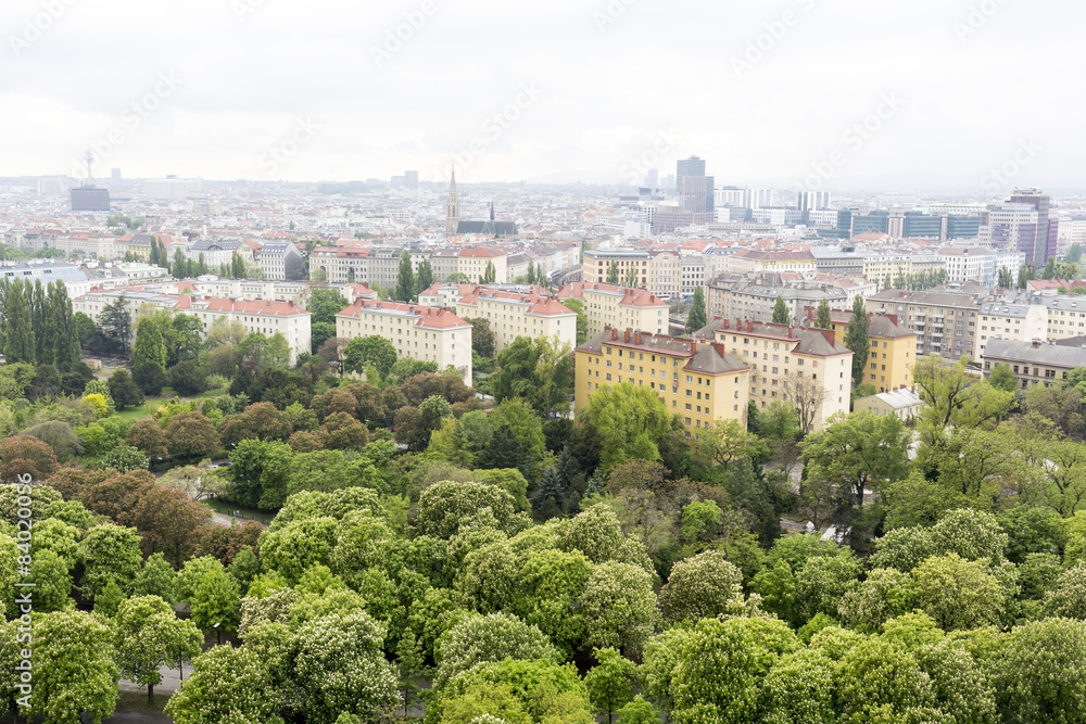 Foto Vienna cityscape aerial view