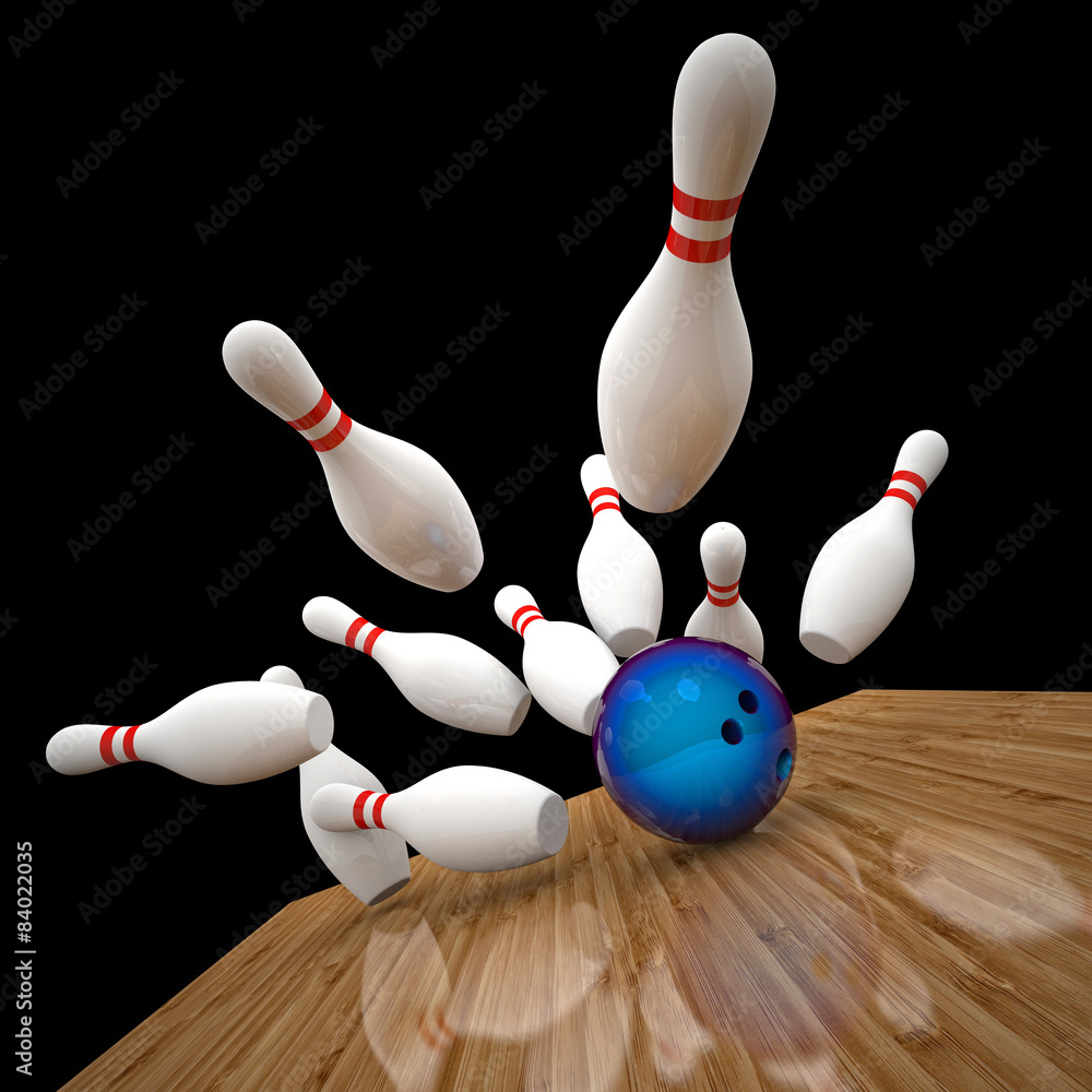 Naklejka premium bowling