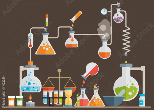 Medical laboratory infographics