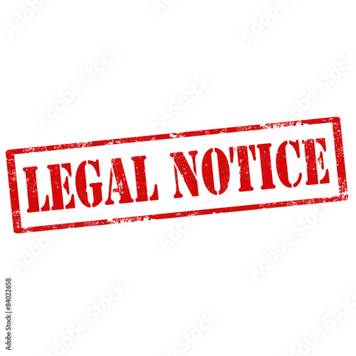 Legal Notice-stamp
