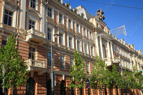 Buildings in the city center of Vilnius