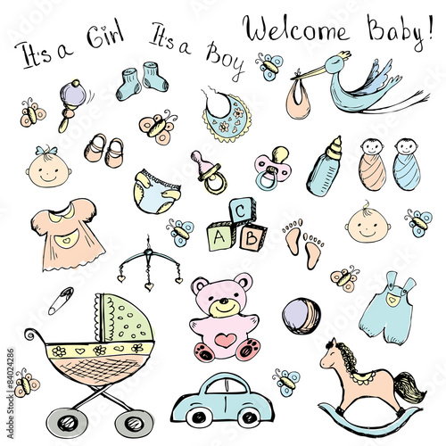 set newborn baby items