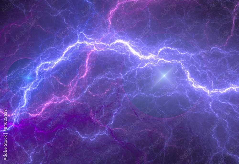 Blue and purple electric lighting Blue and purple electric lighting