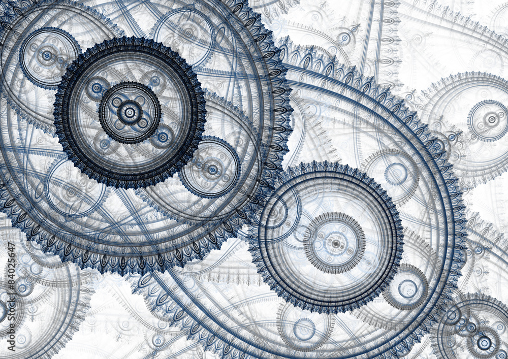 Mechanical background, steampunk abstract