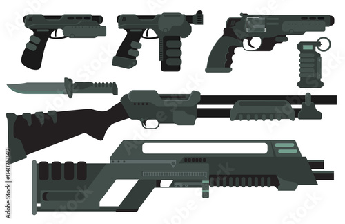 Futuristic Sci-Fi weapons