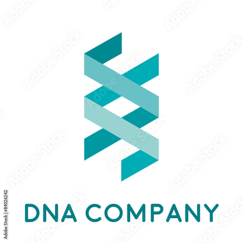 Vector logo DNA and genetics