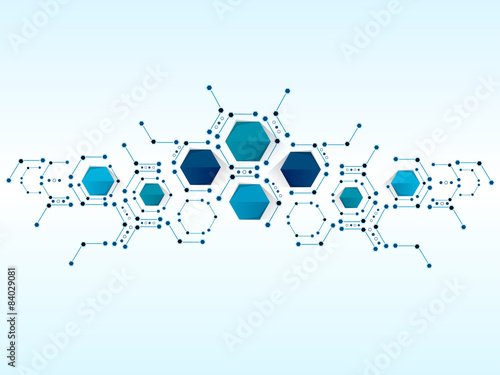 Vector design technology, Network background.