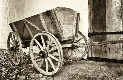 old hay cart