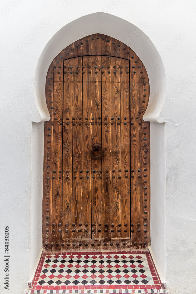 Naklejka premium Moroccan door