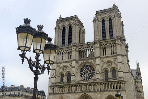 Notre Dame de Paris Cathedral, in Paris France
