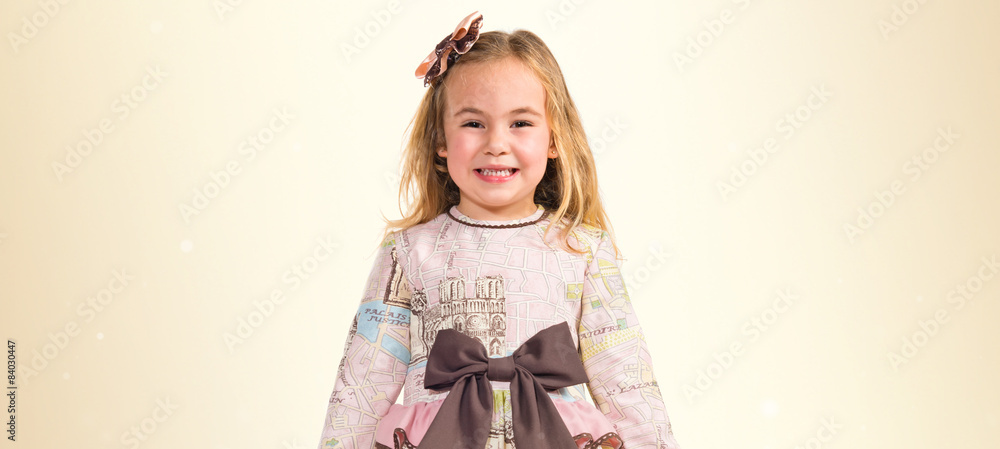 Little girl with beautiful  dress