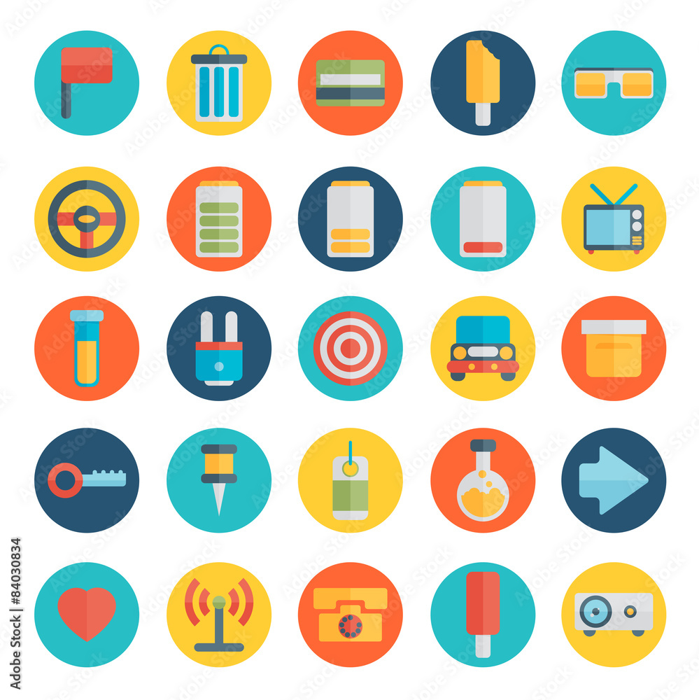 Modern flat icons — set 3 Modern flat icons — set 3