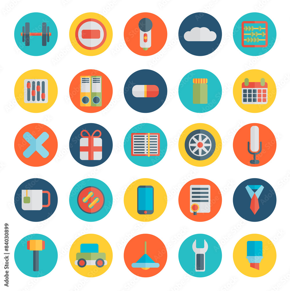 Modern flat icons — set 4 Modern flat icons — set 4