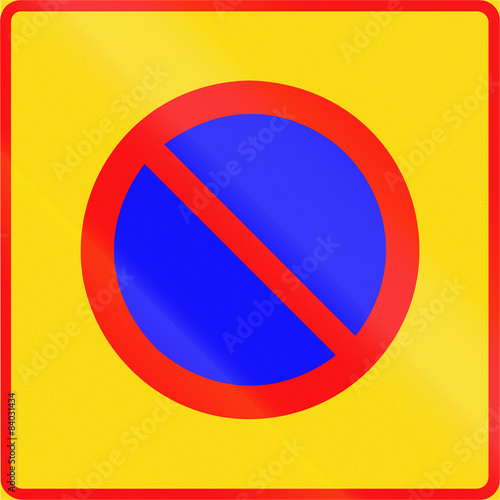 Free Download Road sign 373 In Finland - No parking zone - GFXLoad