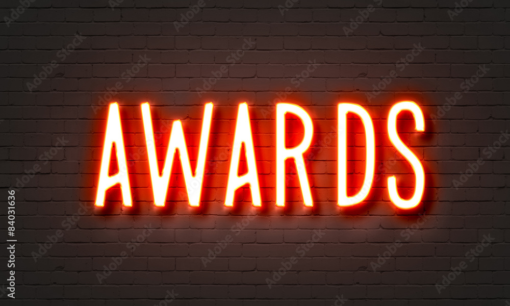 Obraz premium Awards neon sign