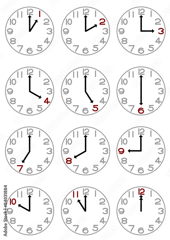 時計の文字盤のイラスト Stock イラスト Adobe Stock