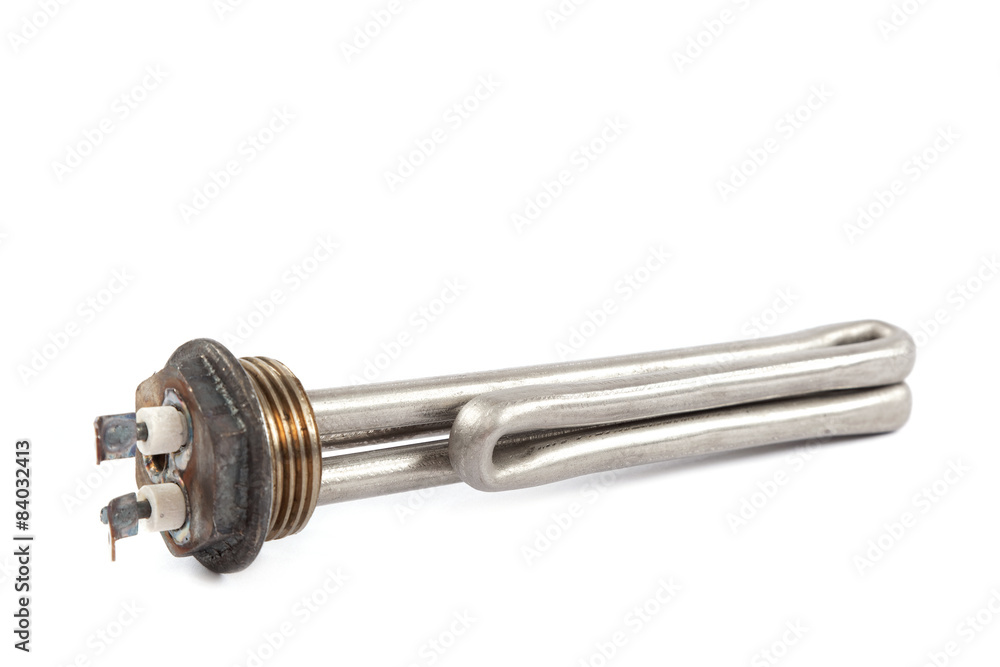 Electric heating element isolated on a white background. Electric heating element isolated on a white background.