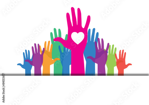 Colorful hands