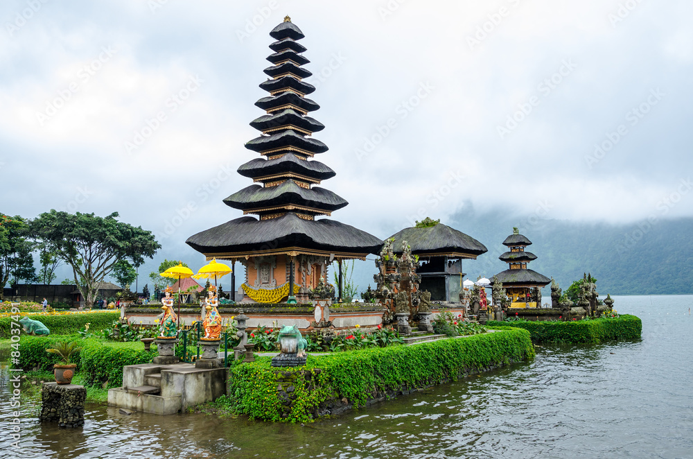 Ulun Danu Temple, Bali, Indonesia - Famous Ulun Danu Bratan temple in Bali, Indonesia. Ulun Danu Temple, Bali, Indonesia - Famous Ulun Danu Bratan temple in Bali, Indonesia.