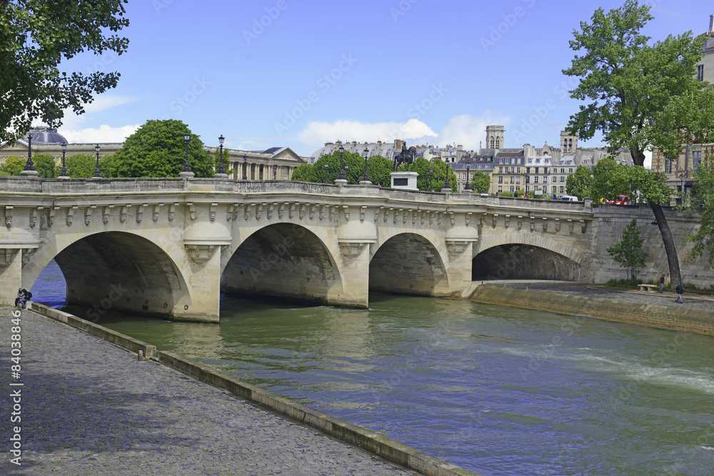 Bridge along the Seine River, Paris, France