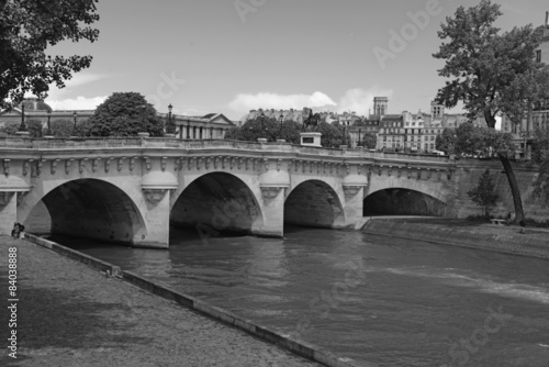 Bridge along the Seine River, Paris, France