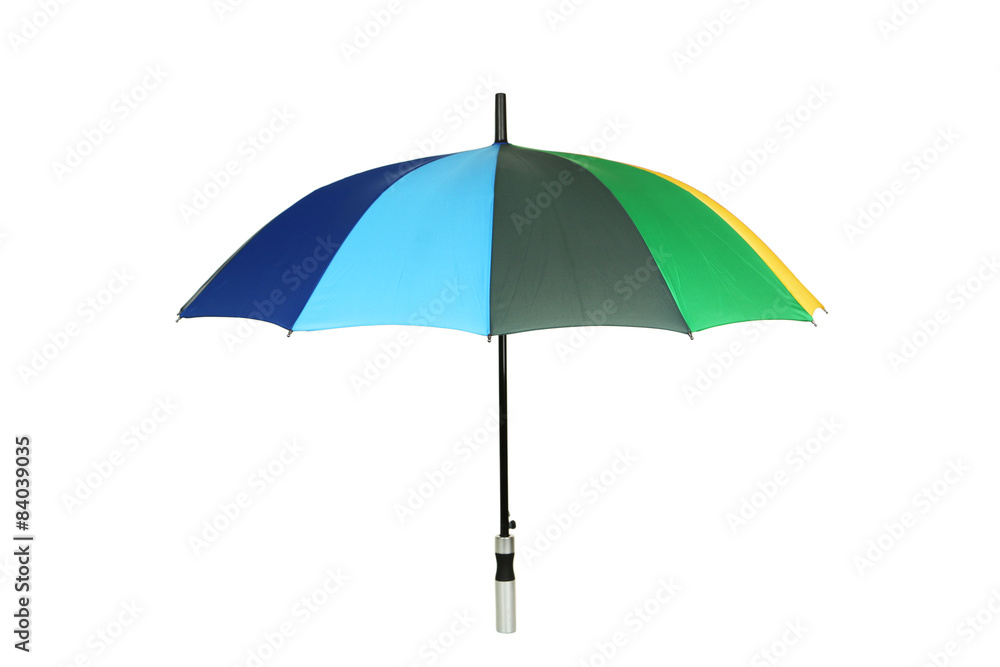 Colorful umbrella isolated on white