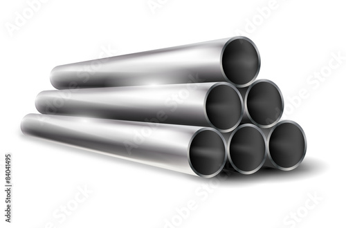 Pile of metal pipes