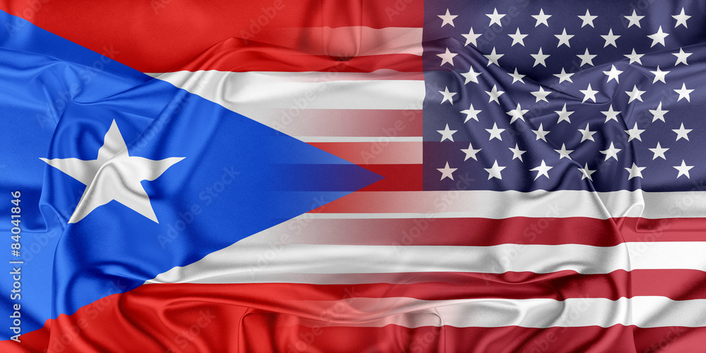 Fototapeta premium USA and Puerto Rico