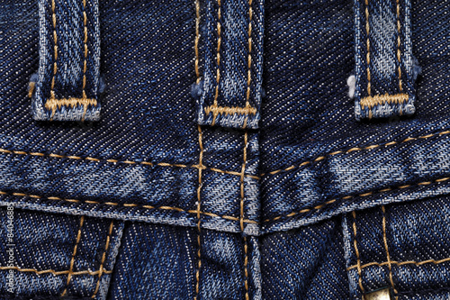 Jeans close-up seam texture
