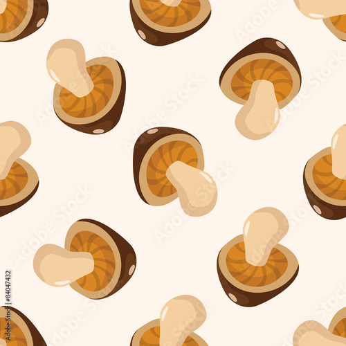 mushroom cartoon , cartoon seamless pattern background