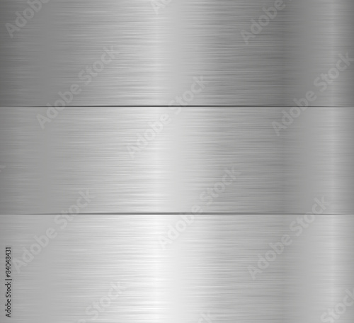 three steel banners with texture