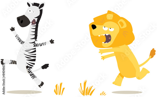Poursuite dans la savane