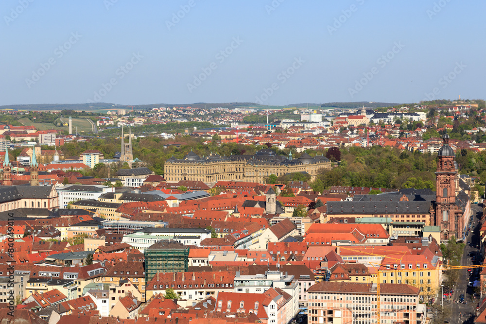 Würzburg residence and historic city, Bavaria, Germany
