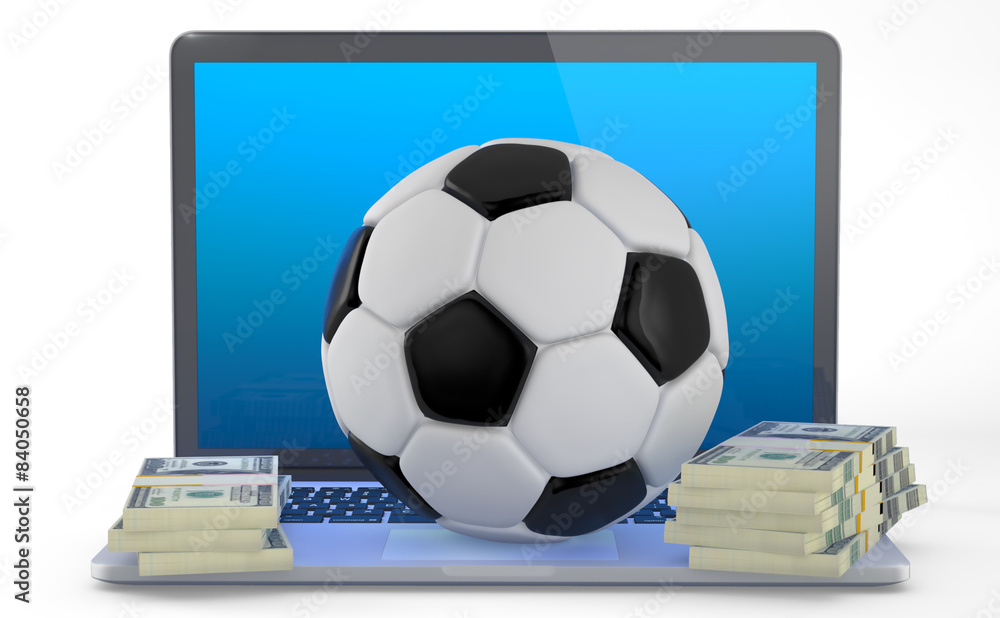 On Line Soccer Betting Concept. On Line Soccer Betting Concept.