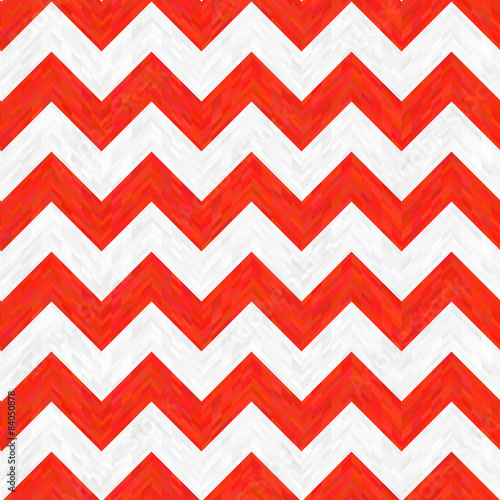 Red and White Zigzag Pattern photo