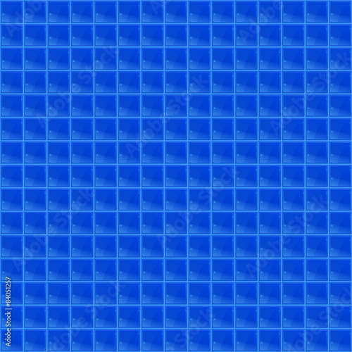 Blue Pattern Tetrahedral Mosaic