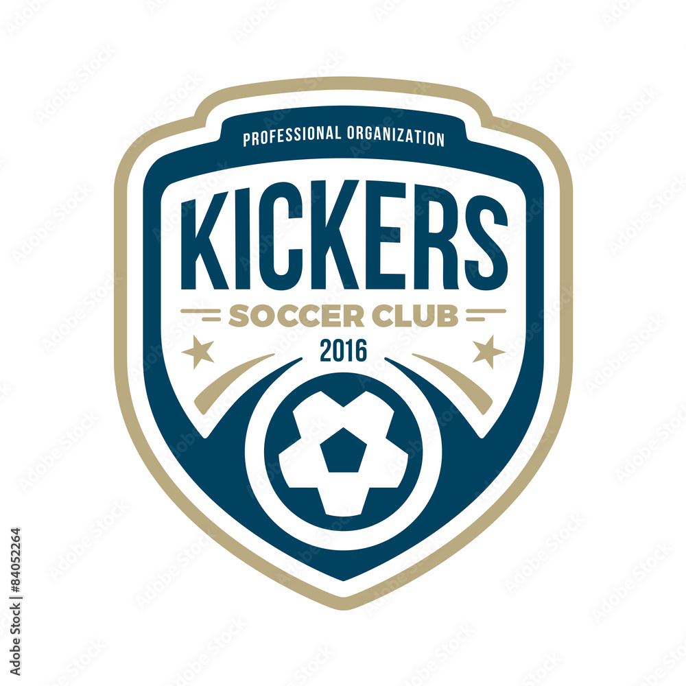 Naklejka premium Soccer crest