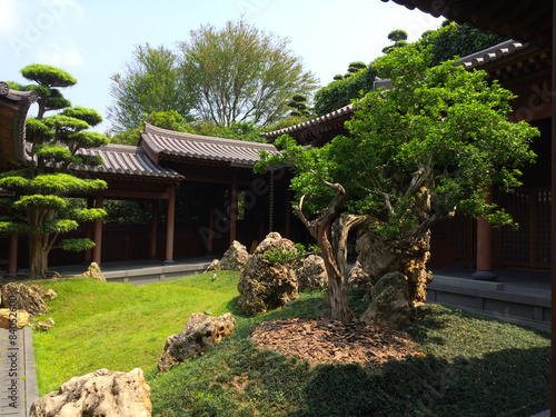 zen garden in temple