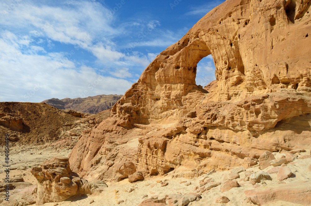 Rock arch in desert Rock arch in desert